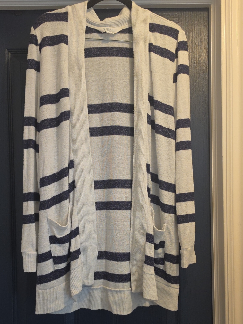Market & Spruce Cream Knit Sweater Top
